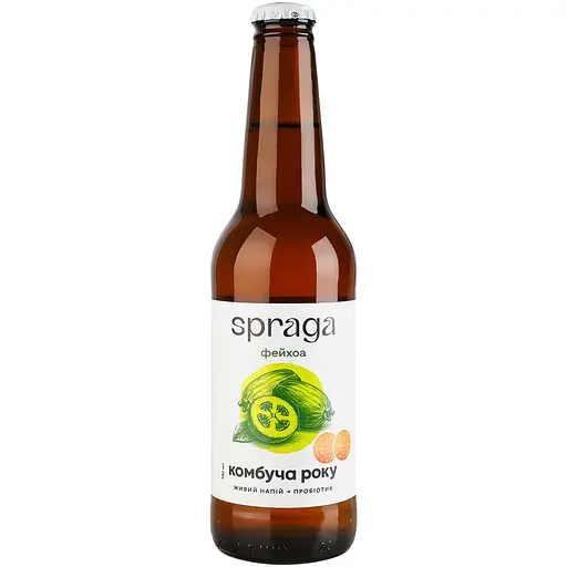 Напиток безалкогольный Spraga Комбуча фейхоа 330 мл - фото 1