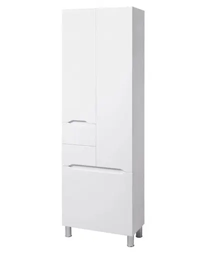 Пенал підлоговий для ванної Пік Альба 60 см Білий 30412 - фото 1