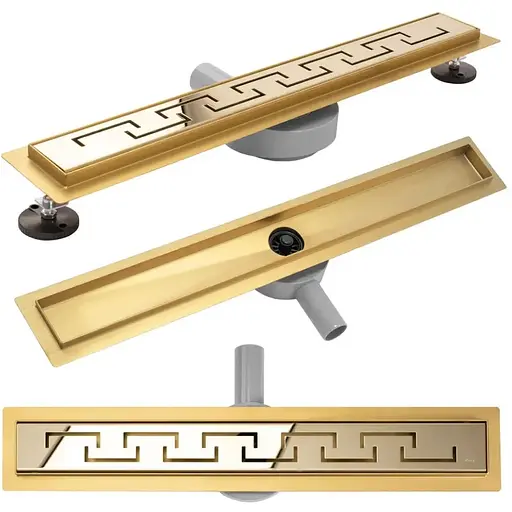 Душовий канал Rea Greek Pro 60 см gold REA-G8027 - фото 1