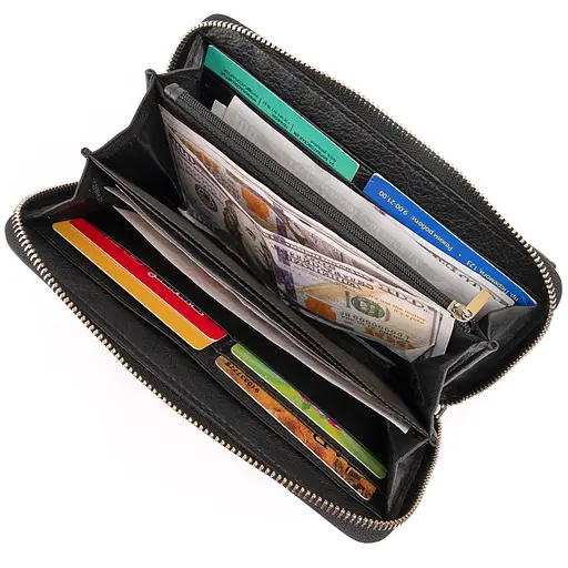 Кожаный женский кошелек ST Leather 20х10х2 см acs0015391 - фото 5