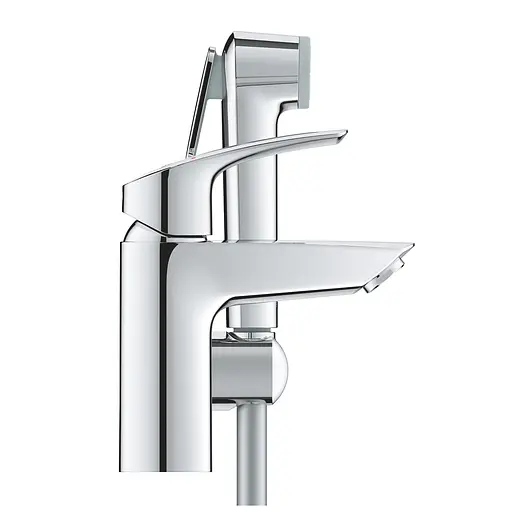 Змішувач для умивальника S-Size з гігієнічним душем Grohe Eurosmart New 23124003, Хром - фото 3