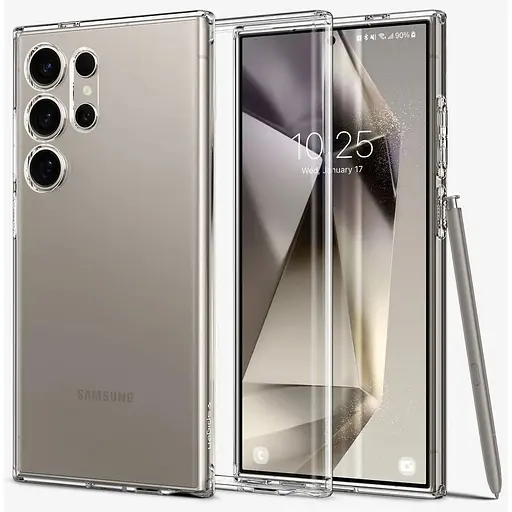 Оригинальный противоударный чехол Spigen Liquid Crystal Flex для Samsung Galaxy S23 Ultra (6.8") ACS05610 - фото 10