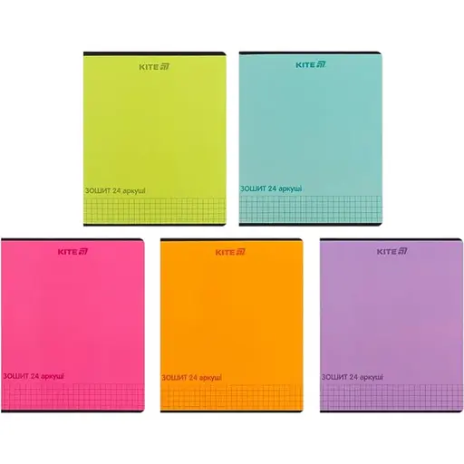 Набір зошитів Kite One color 24 аркушів в клітинку 20 шт. (K25-238-2)
