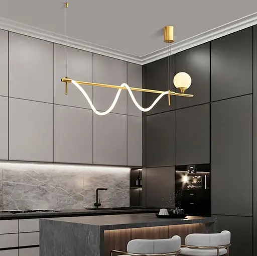 Современная удлиненная люстра Sniki Line.F Длина 120 см - фото 7