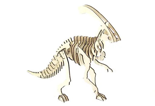 Дерев'яний конструктор "Паразауролоф" 35 деталей - фото 1