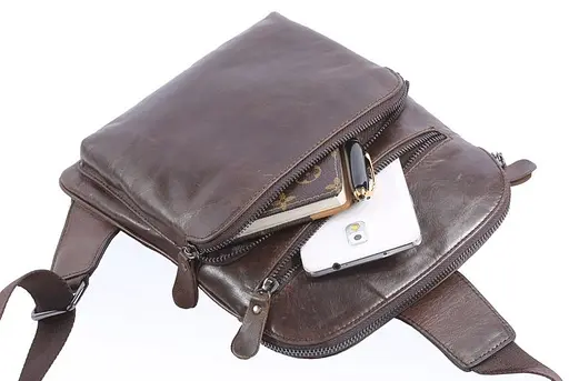 Чоловіча шкіряна сумка Vintage 20х25,5х5 см sum0012445 - фото 8