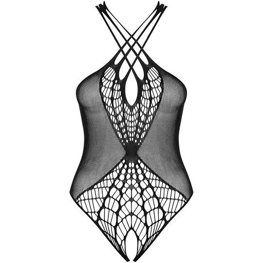 Бодістокінг з великою та дрібною сіткою Obsessive B118 teddy S/M/L