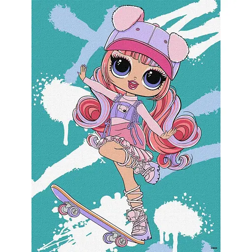 Картина за номерами "Tweens LOL Skate Dance Ali Dance" KHO1208, 30х40 см