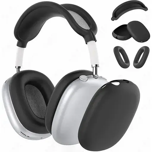 Чохол-накладка DK для Apple AirPods Max 1/2 | Silicone Candy Friendly 3в1 (black)