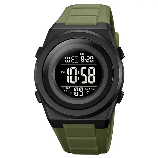Чоловічий наручний годинник 2080AG Army Green Skmei acs0030324 - фото 1
