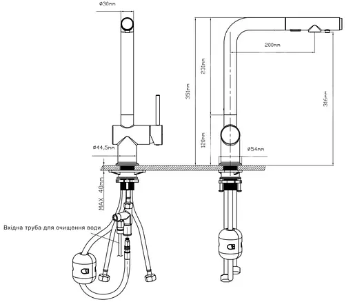 Смеситель для кухни Qtap Rozcesti QTROZ367GMB45942 - фото 8