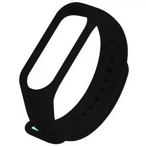 Ремешок Silicone Mi Band 3/4 Черный (26) - фото 1