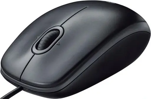Миша Logitech B100 Optical USB Mouse black (910-003357) - фото 1