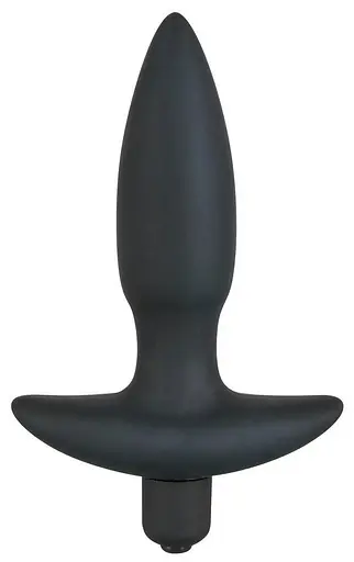 Анальна пробка з вібрацією Black Velvet S 13 см (чорний)