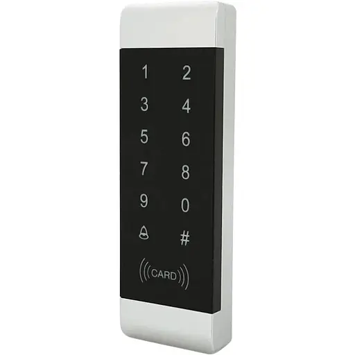 Накладна кодова клавіатура Voltronic з вбудованим зчитувачем Proximity карт A3-ID (140 х 45 х 18) - фото 1