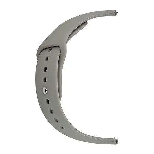 Ремінець Silicone 20 мм Watch Active/Galaxy S4 42 мм/Gear S2/Xiaomi Amazfit Rock Ash L - фото 2