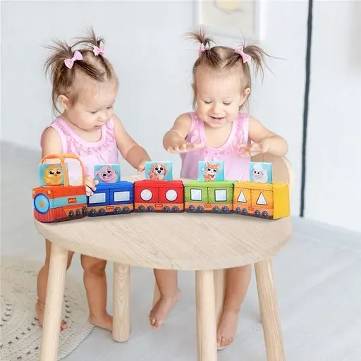 М'яка розвиваюча іграшка "Паровозик" МС 090602-08 - фото 2