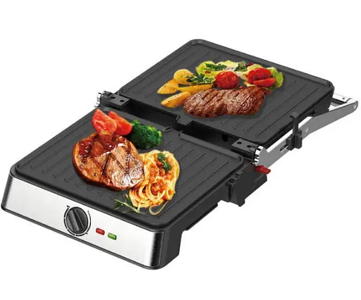 Прижимной контактный электрический гриль RAF R.561 двухсторонний настольный 2200 Вт - фото 2