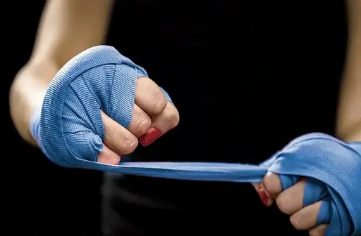 Бинты для бокса Power System PS-3404 4м, Blue - фото 2