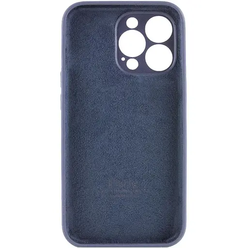 Чехол Epik Silicone Case Full Camera Protective (AA) для Apple iPhone 13 Pro (6.1) Темно-синий/Midnight blue - фото 2