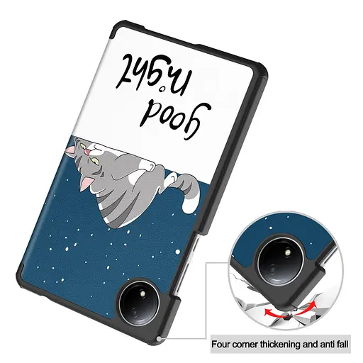 Чехол HardPrinted с рисунком для Xiaomi Redmi Pad SE 8.7 Спящий Кот - фото 5