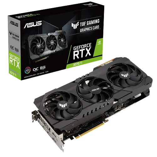 Видеокарта GeForce RTX 3070 Ti 8GB Asus TUF Gaming OC (TUF-RTX3070TI-O8G-GAMING) Б/У - фото 1