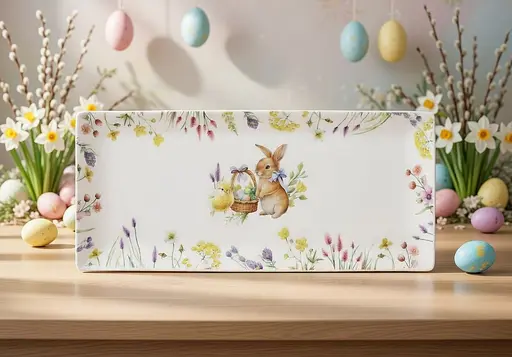 Блюдо порцелянове BonaDi Easter Melody 35х14 см (K240) - фото 4