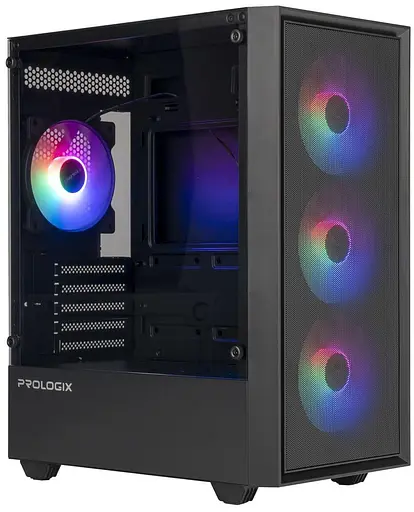 Корпус ProLogix E107 Tempered Glass Black (E107) Без БП - фото 3