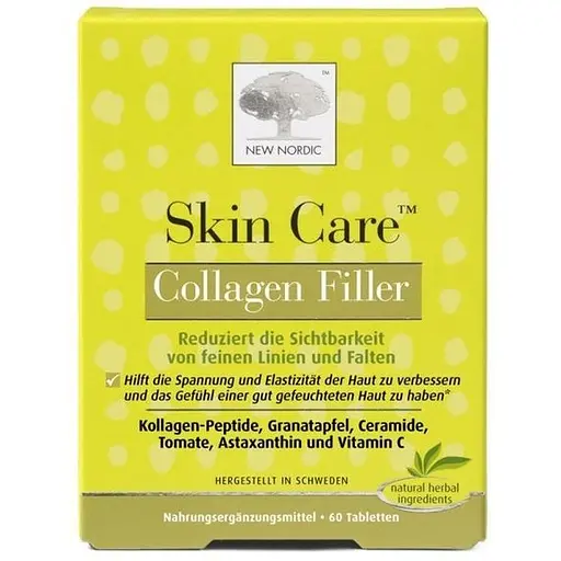 Витамины для кожи New Nordic Skin Care Collagen Filler 60 таблеток