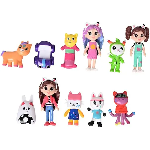 Набір ігрових фігурок Gabby's Dollhouse Ляльковий будиночок Габбі 11 шт.  - фото 2
