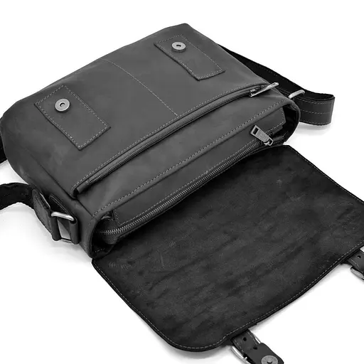 Чоловіча шкіряна сумка TARWA 32х25х7 см sum0025461 - фото 4