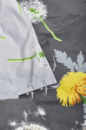 Пододеяльник Moon&Star Бязь Gold Люкс Dandelion Двуспальный 175x210 см - фото 6