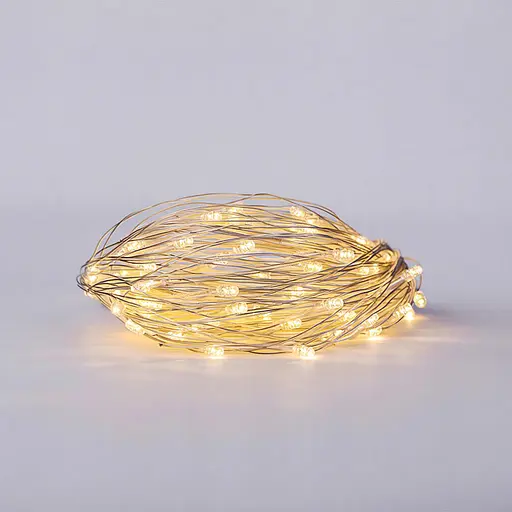 Новогодняя гирлянда штора GarlandoPro 2х2 м 80 LED комнатная белый провод Желтый свет ZWM2280LEDY - фото 2