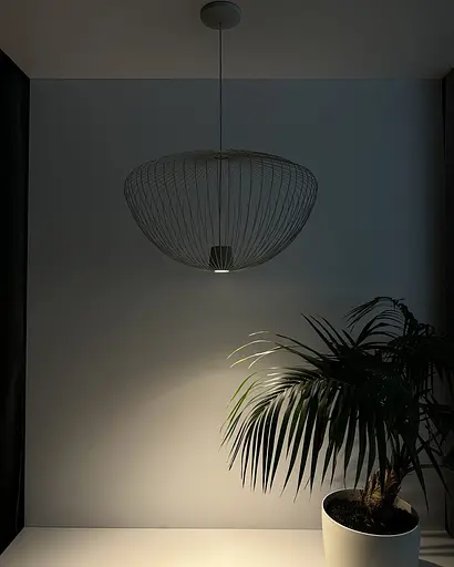 Подвесной светильник, люстра Nowodvorski 11251 Pumpkin L GU10 1x10W IP20 Светло-серый - фото 8