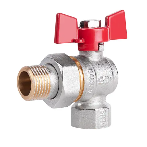 Кран кульовий "Американка" SD Plus 1/2" ВЗ кутовий SD222NW15PN40 - фото 1