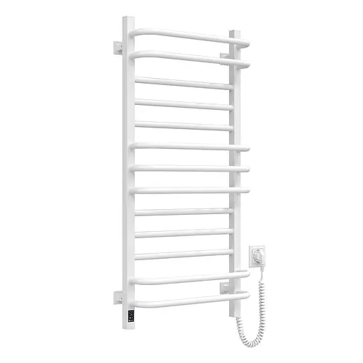 Електрична рушникосушка Navin Грандіс 480x1000 Sensor права з таймером біла 10-043153-5010, Білий, Праве, Електронний - фото 1