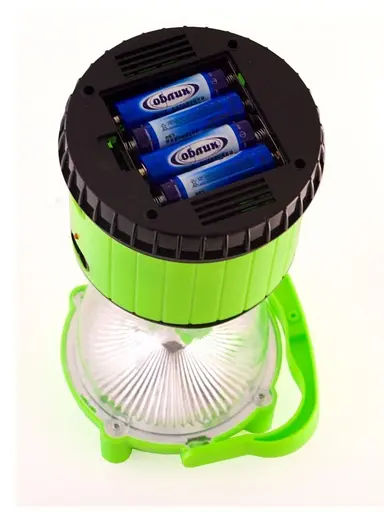 Кемпинговый фонарь лампа аккумуляторная Yajia JA-1970 с солнечной встроенной панелью с функцией USB зеленый - фото 4