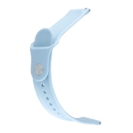 Ремінець Silicone 20 мм Watch Active/Galaxy S4 42 мм/Gear S2/Xiaomi Amazfit Mist Синій - фото 2