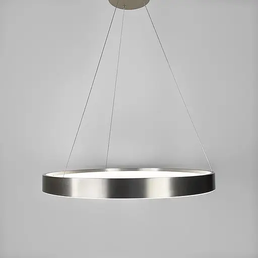 Сучасна кільцева люстра в сатиновому каркасі Ø 60 см | Арт. MJ262-600 Carmine | Line F - фото 5