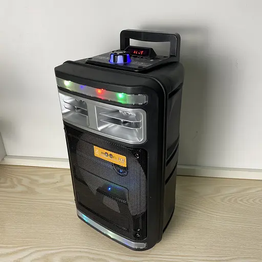 Акустическая портативная колонка Ch-T85 с подсветкой и микрофоном - фото 7