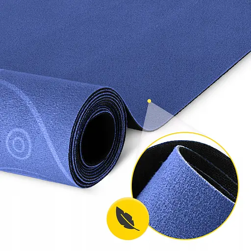 Коврик (мат) спортивный 4FIZJO замша 183 x 61 x 0.15 см для йоги и фитнеса Blue (P-5905973405713) - фото 12