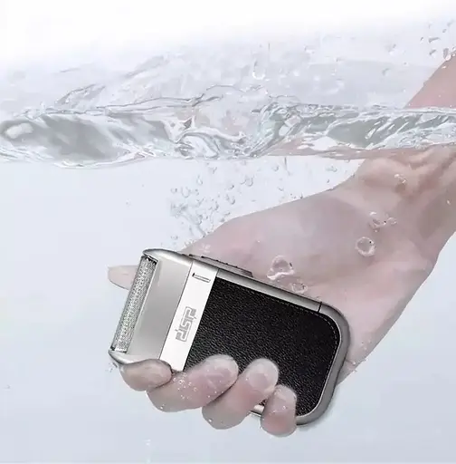 Аккумуляторная мужская электробритва DSP 60019 сухое влажное бритье бороды и усов шейвер USB 3 Вт Серый - фото 5