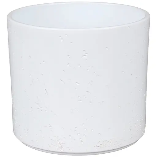 Вазон керамічний Spang Pillar Lava 21.6x18 см білий (1032810) - фото 1