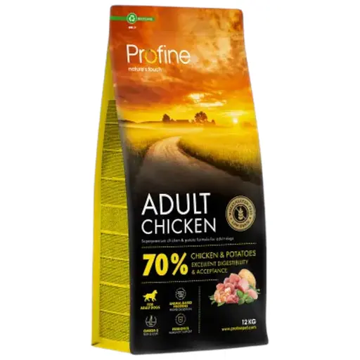 Корм сухий Profine Chicken and Potatoes для дорослих собак всіх порід, з куркою та картоплею, 12 кг - фото 1