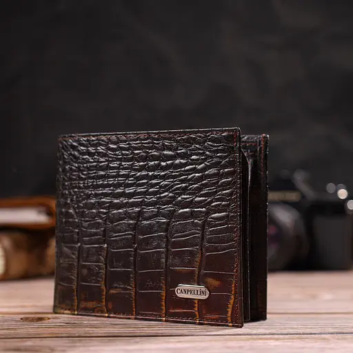 Чоловічий шкіряний гаманець Canpellini 11х9.5х2 см acs0025672 - фото 6