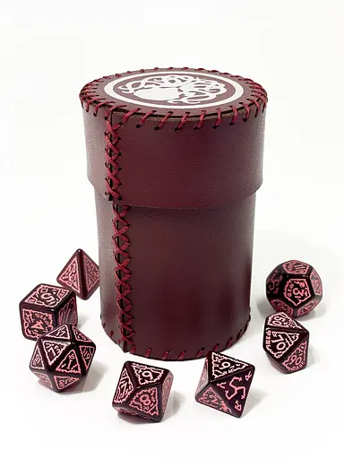 Настольная игра Планета Ігор Чаша для кубиков Ктулху (бургунди) (Dice cup Cthulhu burgundy) (pi-dc003) - фото 3