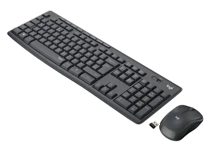 IT набор Logitech MK295 Silent Wireless Combo, US, Graphite (920-009800) (6836269) - фото 5