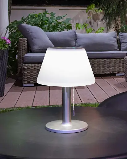 Вуличний світильник на сонячній батареї Goldlux 325457 Viola LED 4000K IP44 сріблястий - фото 2