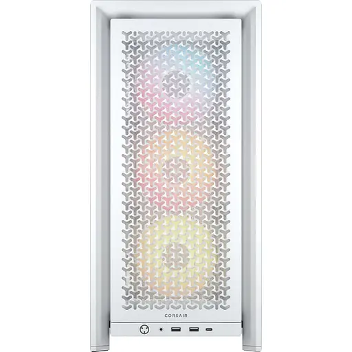 Корпус Corsair FRAME 4000D RS ARGB из закаленного стекла без блока питания, белый (CC-9011297-WW) - фото 2