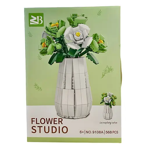 Конструктор Flower Studio Китайські дзвіночки у вазі на 568 деталей (9108A) - фото 3